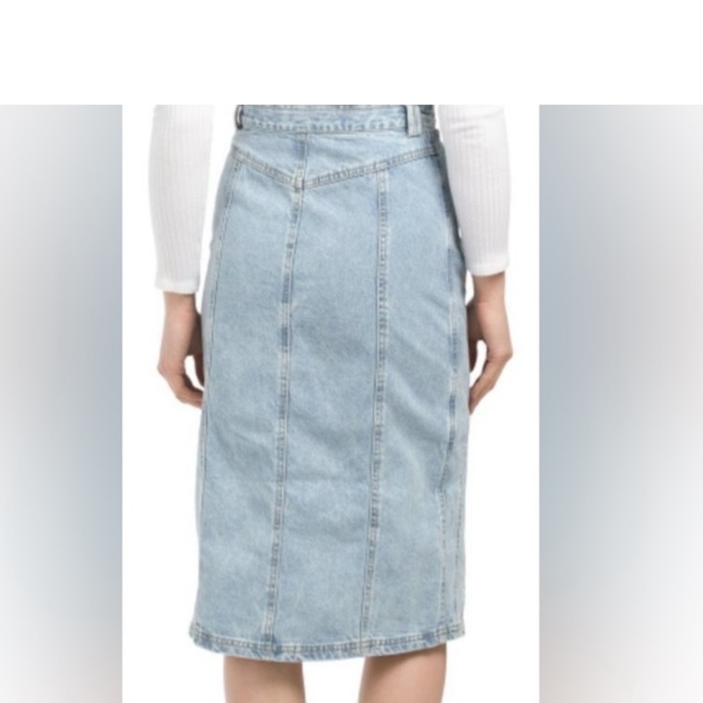 Hunter & Brown Denim Button-Front Women's Skirt - Picture 3 of 6